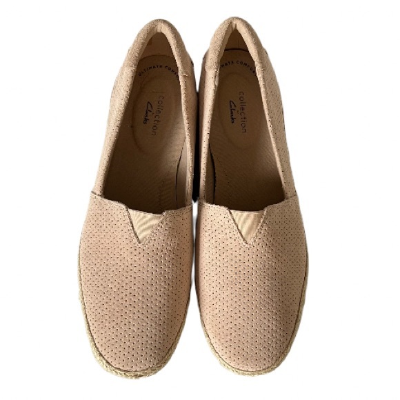 clarks espadrilles leather shoes for women